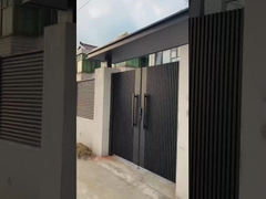 Weather Resistant Aluminum Privacy Driveway Gates Durable Aluminum Art Door